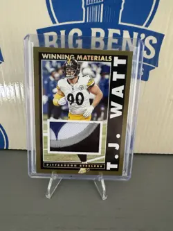 2024 Panini Encore Winning Materials T.J. Watt #Wm-Twt Gold /10 (MEM) - Image 1
