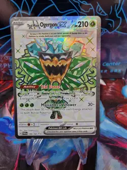 Teal Mask Ogerpon ex 190/167 Sv06: Twilight Masquerade Holo - Image 1