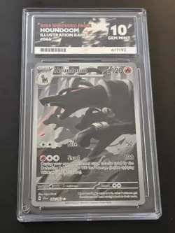 Pokemon Houndoom #66/64 Shrouded Fable 2024 ACE 10 Gem Mint - Image 1