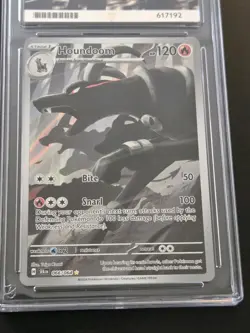 Pokemon Houndoom #66/64 Shrouded Fable 2024 ACE 10 Gem Mint - Image 3