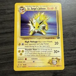 Pokemon TCG Lt. Surge's Jolteon Gym Challenge 28/132 Unlimited Rare... - Image 1