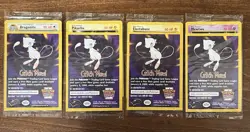 Pokemon The First Movie Black Star Sealed Promo Set of 4 Pikachu Mewtwo Dragonit - Image 1