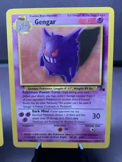 Pokemon TCG Gengar 20/62 & Haunter 21/62 Fossil Set Non Holo Rare WOTC VTG 1999 - Image 3