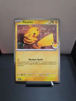 Pikachu 051/162 Pokemon Day 2026 - Anniversary Stamped NM - Image 1