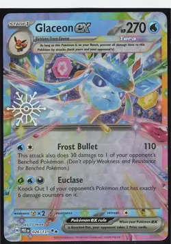 Glaceon ex - 026/131 (Holiday Calendar) 026/131 Pokemon NM - Image 1