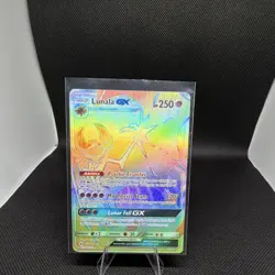 Pokemon TCG Lunala GX 153/149 SM Base Set Secret Rare Full Art Holo English - Image 1