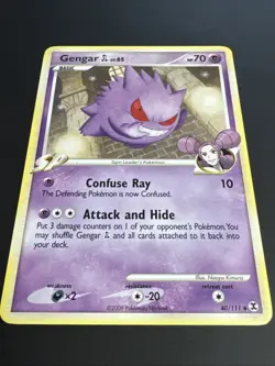 Gengar Lv. 65 40/111 Platinum Rising Rivals Uncommon 2009 Pokemon TCG LP/NM - Image 2