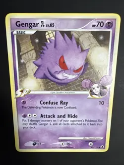 Gengar Lv. 65 40/111 Platinum Rising Rivals Uncommon 2009 Pokemon TCG LP/NM - Image 3