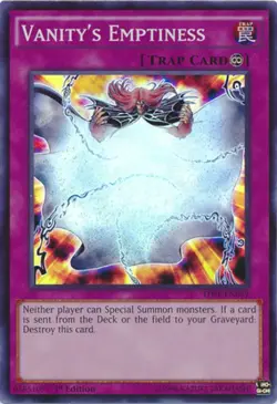 Yugioh! LP Vanity's Emptiness - THSF-EN059 - Super Rare - 1st Edition Lightly Pl - Image 1
