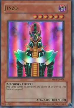 Yugioh! HP Jinzo - RP02-EN001 - Ultra Rare - Unlimited Edition Heavily Played, E - Image 1