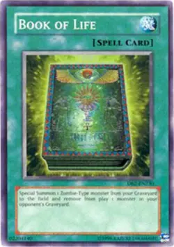 Yugioh! HP Book of Life - DB2-EN230 - Super Rare - Unlimited Edition Heavily Pla - Image 1