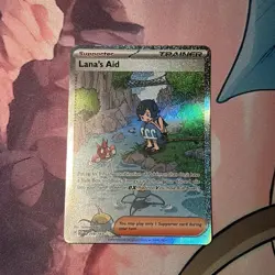 Pokemon Lana's Aid Twilight Masquerade Holo Card 219/167 Lp - Image 1