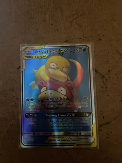 Pokemon TCG Slowpoke Psyduck Tag Team GX Unified Minds 217/236 Holo Card NM - Image 1