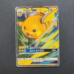 Pokemon TCG Raichu GX Sun & Moon SM213 Holo Promo Promo English NM - Image 1
