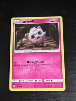 Pokemon TCG Jigglypuff Detective Pikachu 14/18 Holo Common NM - Image 1