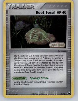 Pokemon TCG - Legend Maker - Root Fossil 80/92 Reverse Holo NM - Image 1
