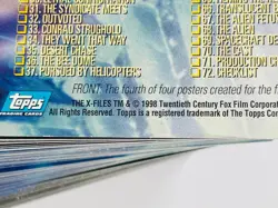 The X-Files FIGHT THE FUTURE (1998) NM/Mint 1- 72 Topps Movie Trading Cards Set - Image 3
