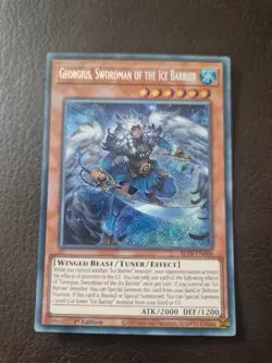 Georgius, Swordsman of the Ice Barrier BLTR-EN006 Secret Rare 1st Edition - Image 1