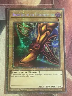 YUGIOH BLCR-EN102 Right Leg Of The Forbidden One (Starlight rare) - Image 1