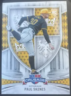 Panini 2024 Crusade Paul Skenes #8 Pittsburgh Pirates Rookie Baseball Card - Image 1