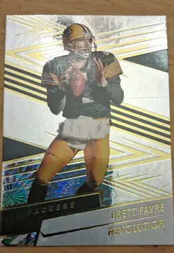 2025 Panini Revolution - Brett Favre #90 Fireworks 34/49 - Image 1