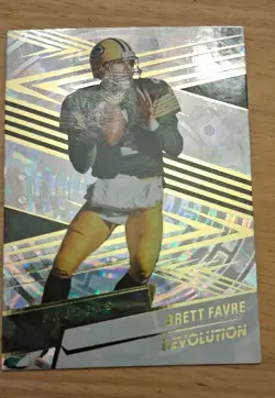 2025 Panini Revolution - Brett Favre #90 Fractal 9/99 - Image 1