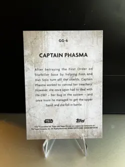 2025 Topps Chrome Star Wars Galactic Grafitti Captain Phasma Card - Image 3