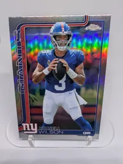 2025 Topps Chrome Russell Wilson Refractor #229 NFL Giants Card - Image 1