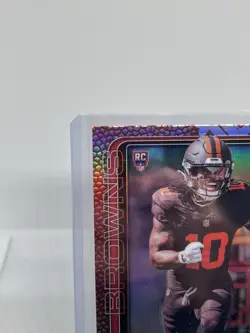 2025 Topps Chrome Leather Refractor Quinshon Judkins Rookie #325 - Browns - Image 2