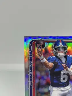 2025 Topps Chrome Refractor Jaxson Dart Rookie #306 - Giants - Image 2