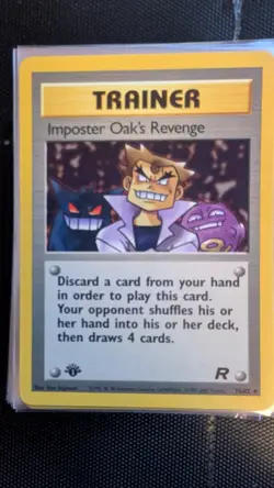 Imposter Oak's Revenge Uncommon Team Rocket 76/82 NM - Image 1