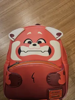Disney Loungefly Turning Red Panda Backpack With Tail Pixar Bag Purse - Image 2
