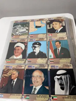 Desert Storm 1991 Pro Set Trading Cards Complete Set 1-250 Saddam Hussein Bush - Image 2