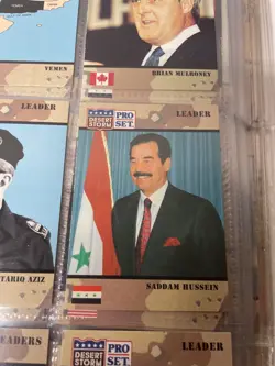 Desert Storm 1991 Pro Set Trading Cards Complete Set 1-250 Saddam Hussein Bush - Image 3
