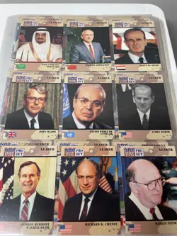 Desert Storm 1991 Pro Set Trading Cards Complete Set 1-250 Saddam Hussein Bush - Image 4