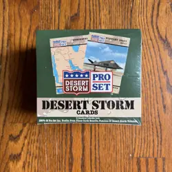 1991 Pro Set Desert Storm Trading Cards Factory Sealed Box Saddam Hussien - Image 1