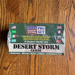 1991 Pro Set Desert Storm Trading Cards Factory Sealed Box Saddam Hussien - Image 2