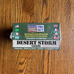 1991 Pro Set Desert Storm Trading Cards Factory Sealed Box Saddam Hussien - Image 4