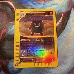 Pokemon TCG Gengar Reverse Holo Card 48/165 Expedition Base Set HP 2002 - Image 1