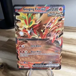 Gouging Fire ex 038/162 Temporal Forces Double Rare Pokemon TCG Card NM - Image 1