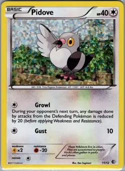 Pidove - 11/12 Holo McDonald's Promos 2011 - Pokemon Card - NM - Image 1