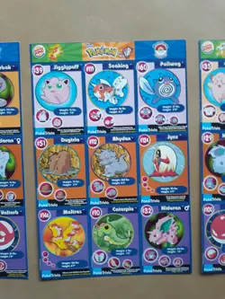 POKEMON 1ST MOVIE CARDS 1999 BURGER KING #14, 16 & 20 MASTER TRAINER UNCUT SHEET - Image 3
