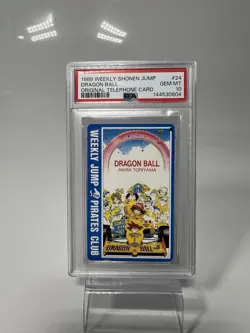 PSA 10 Dragon Ball Phone Card 1989 Weekly Shonen Jump #24 Akira Toriyama - Image 1