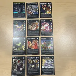 VTG Neopets TCG Card Lot 12 Cards ALL VILLAINS RARE LP-MP (1) HOLO 2003-2005 - Image 1