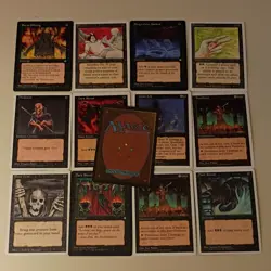 Magic: The Gathering Vintage Black Lot - Dark Ritual, Pestilence, 15 Cards - Image 1