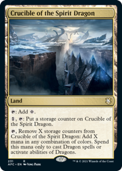 Crucible of the Spirit Dragon x1 NM Magic the Gathering 1x Commander Adventures - Image 1