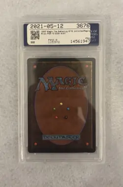 1993 MAGIC THE GATHERING UNLIMITED RAGING RIVER PSA 10 Pop 17 Super Rare - Image 2