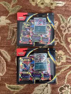 Pokemon Phantasmal Flames ME02 3-Pack Blister Set of 2! Brand New - Image 1