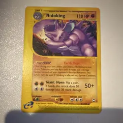 Pokemon TCG Nidoking Aquapolis Rare Stage 2 110HP 24/147 2002 Regular - Image 1