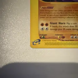 Pokemon TCG Nidoking Aquapolis Rare Stage 2 110HP 24/147 2002 Regular - Image 2